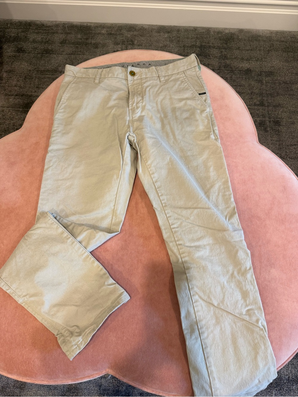 Vissla Men's Casual Chino Pants in Light Beige